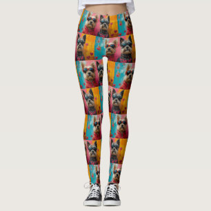 Leggings Tervueren Cairn avec roses de la Saint-Valentin