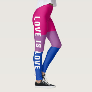 Leggings Texte personnalisé LGBT Arc-en-ciel Bisexual Pride