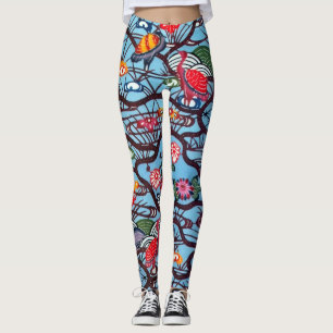 Leggings Textile japonais Kimono vintage (Bingata)