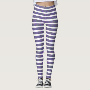 Leggings Texture bleue et blanche Design sans soudure