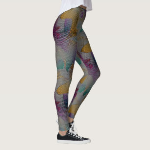 Leggings Texture colorée avec petites formes géométriques d