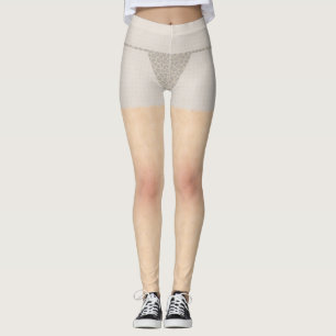 Leggings Texture de la peau à l'aide de la vue à travers le