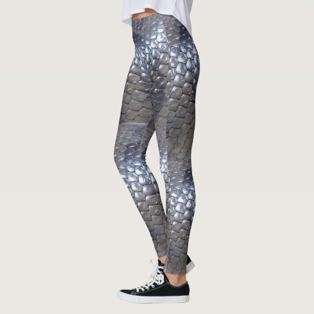 Leggings Texture de la peau de serpent (Gauche)