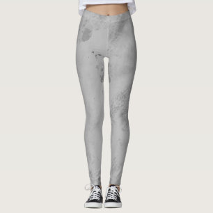 Leggings Texture de marbre gris Minimaliste Pierre