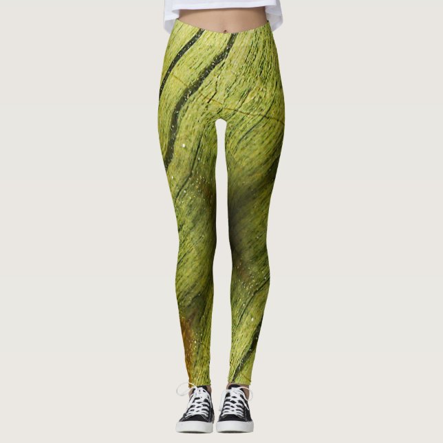 Leggings Texture de structure de pierre semi-précieuse (Devant)