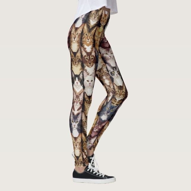 Leggings Texture des chats (Droite)