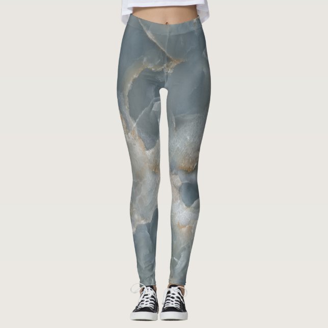 Leggings Texture en marbre haute résolution, pierre naturel (Devant)