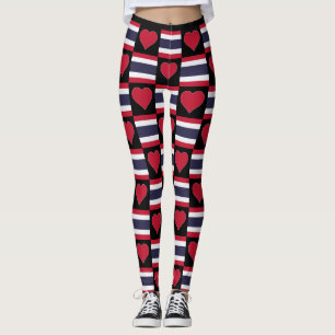 Leggings Thaïlande Drapeau Coeur Motif mignon Patriotique t