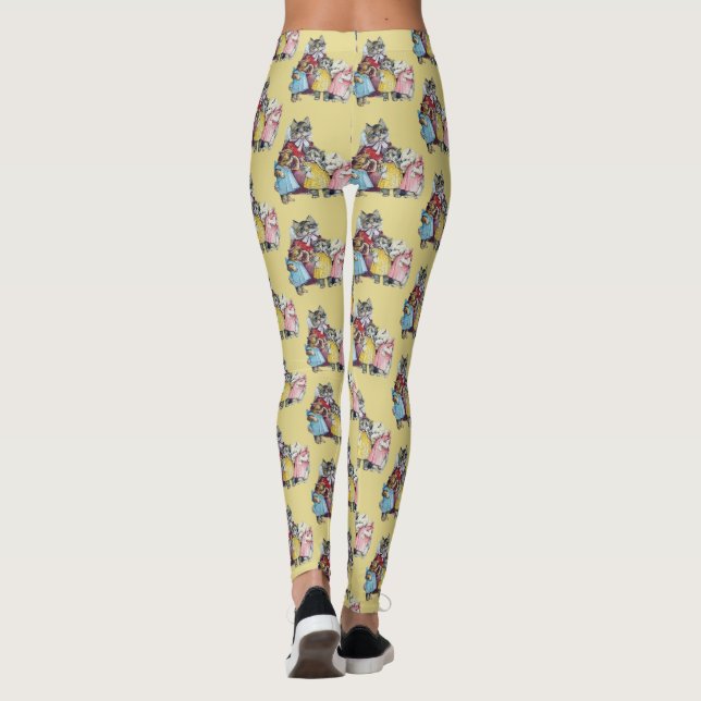 Leggings ~ The 3 Little Kittens ~ Original Yellow  (Back)