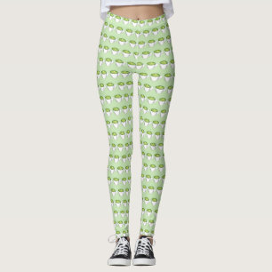 Leggings Thé japonais Matcha Green Latte Teacup Foin