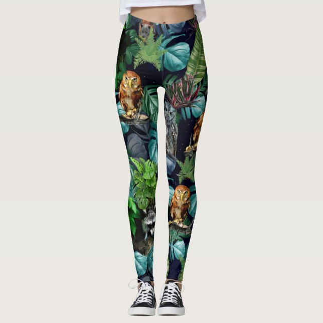 Leggings Thèmes de fête nocturne (Devant)