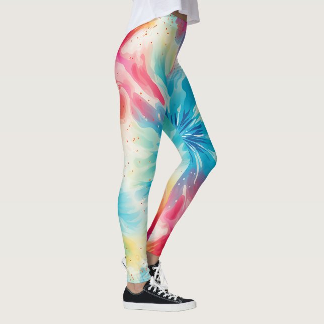 Leggings Tie and Dye Rétro (Droite)