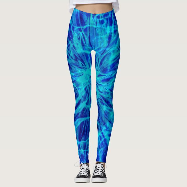 LEGGINGS TIE DYE BLUE (Devant)