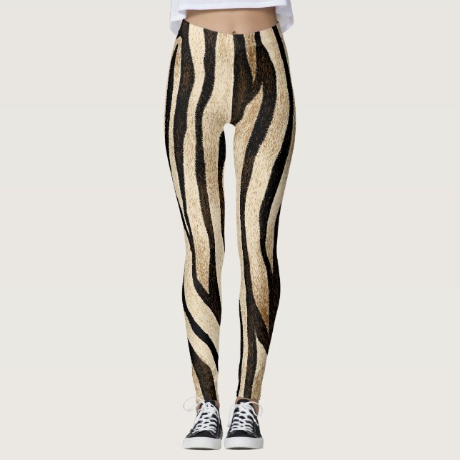 Leggings Tiger Peau Texture sans joint (Devant)