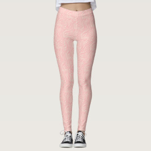 Leggings Tiger Poster de animal rose pâle