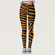 Tigre orange au néon barré