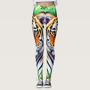 Leggings Tigreau botanique audacieux