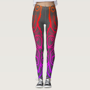 Leggings Tiki mask