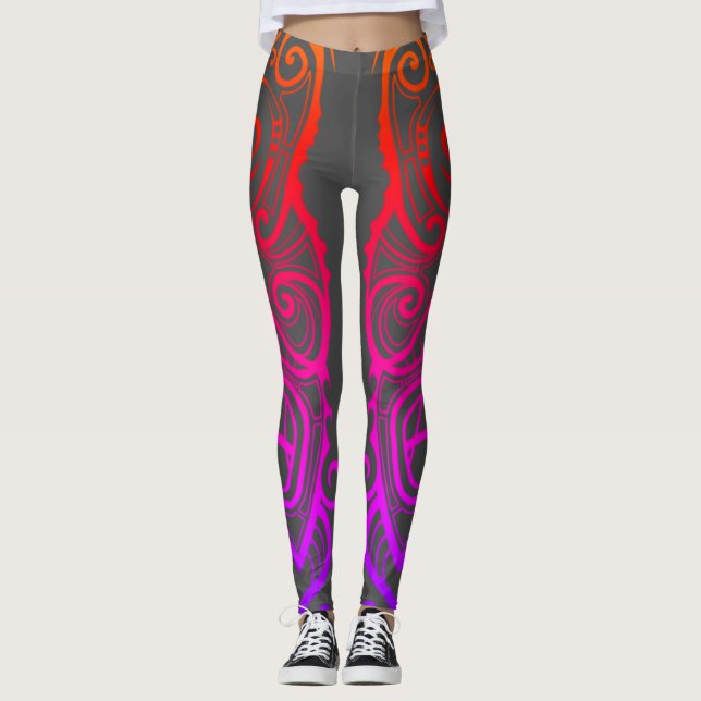 Leggings Tiki mask (Devant)