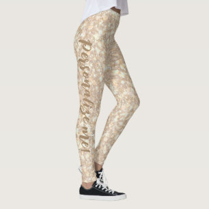 Leggings Tirage de la Parties scintillant de sable Brown  T