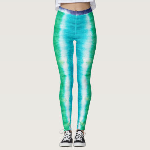 Leggings Tirages d'encre Vibes d'été Tie teinture