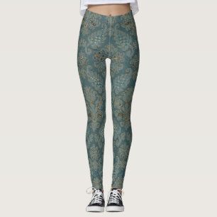 Leggings tissu médiéval texture motif tapisserie backgrou