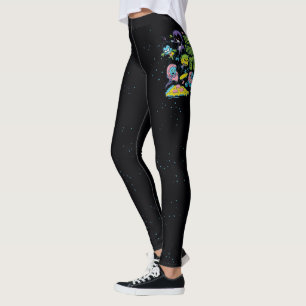 Leggings Titans Ados, allez !   Gnarly 90's Pizza Graphic