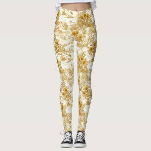 Leggings Toile Cottagecore Tournesol Campagne (7)