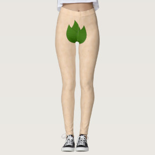 Leggings Tonalité Peau Avec Recouvrement Des Jambes De Mode