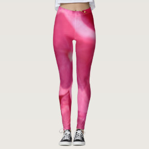 Leggings Tons de fleurs roses Photographie florale
