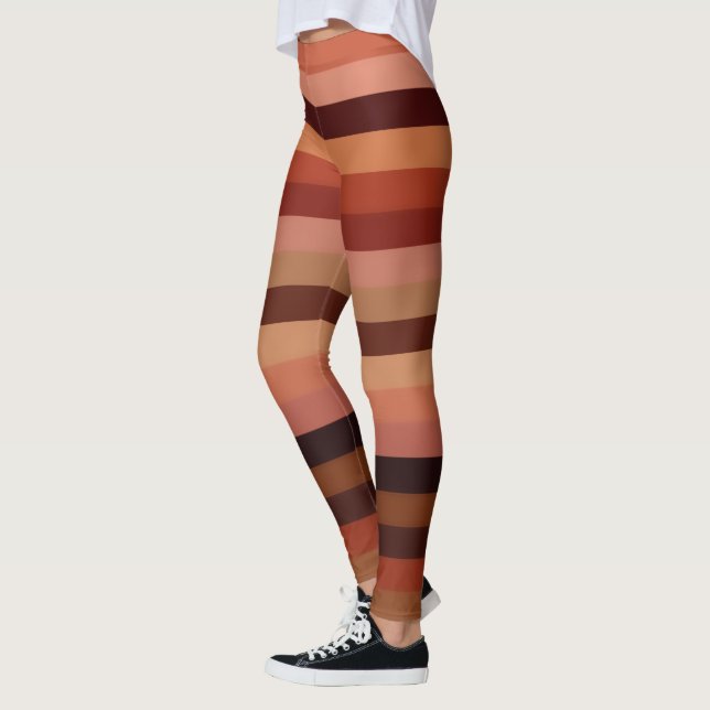 Leggings Tons de peau rayures (Gauche)