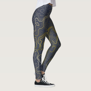 Leggings Topographie or