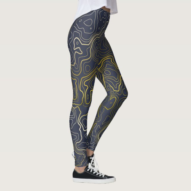 Leggings Topographie or (Droite)