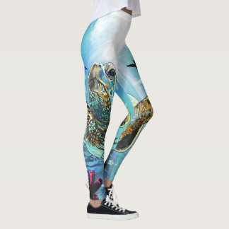 Leggings Tortue de mer