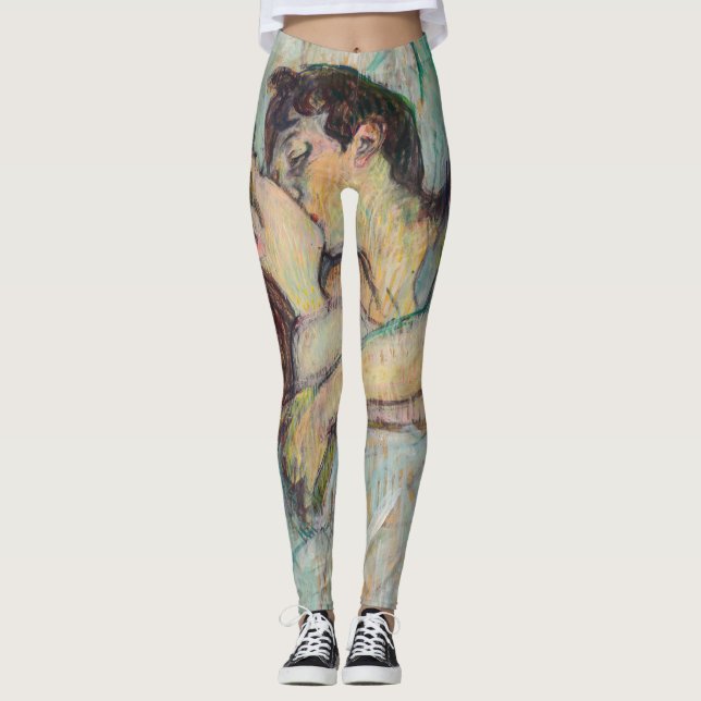 Leggings Toulouse-Lautrec - En Lit, Baiser (Devant)