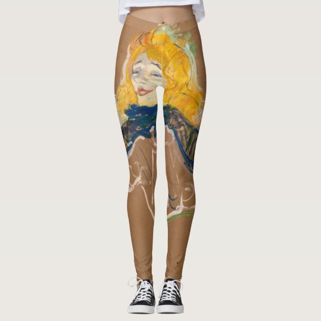 Leggings Toulouse-Lautrec - Yvette Guilbert Singing (Devant)