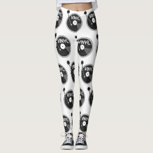 Leggings Tourne-disque Retro Vinyl Record