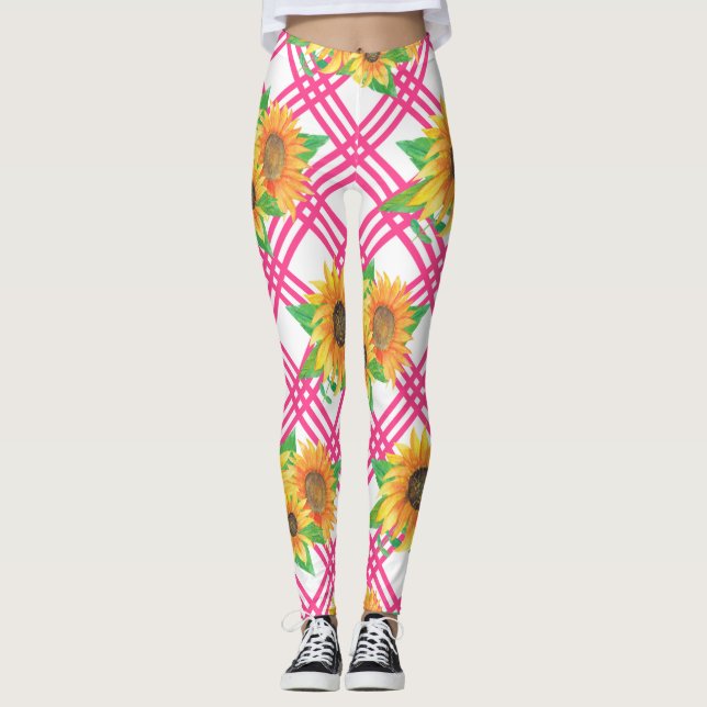 Leggings Tournesol rose (Devant)