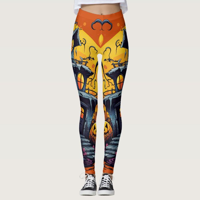 Leggings "Tours de terreur" (Devant)