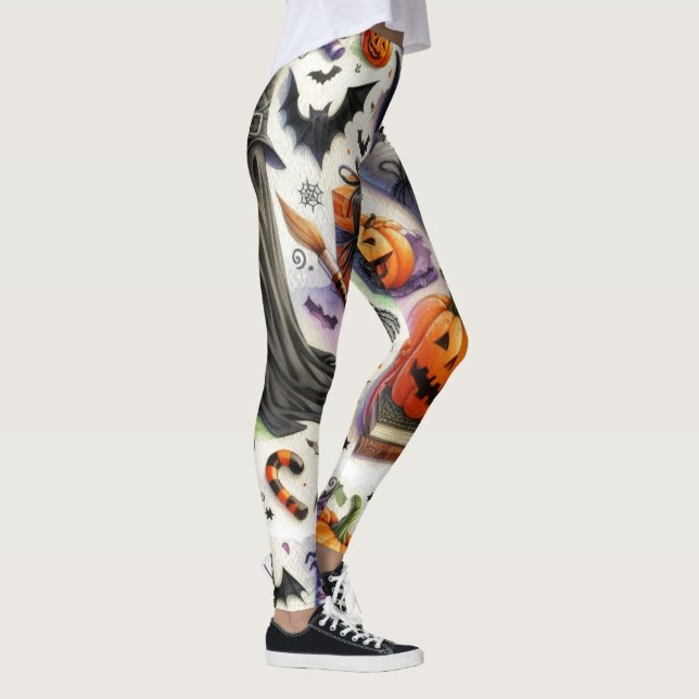 Leggings Tout Halloween Motif Éffrayant (Droite)
