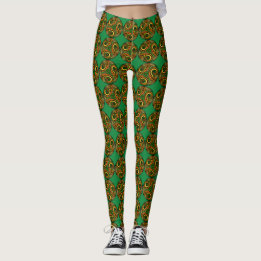 Leggings tout-imprimé de Mandala celtique irlandai