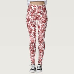 Leggings Tout le monde en harmonie Toile de Jouy (encre de 