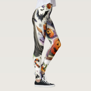 Leggings Tout motif effrayant d'Halloween 
