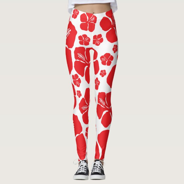 Leggings Tout sur Hibiscus (Devant)