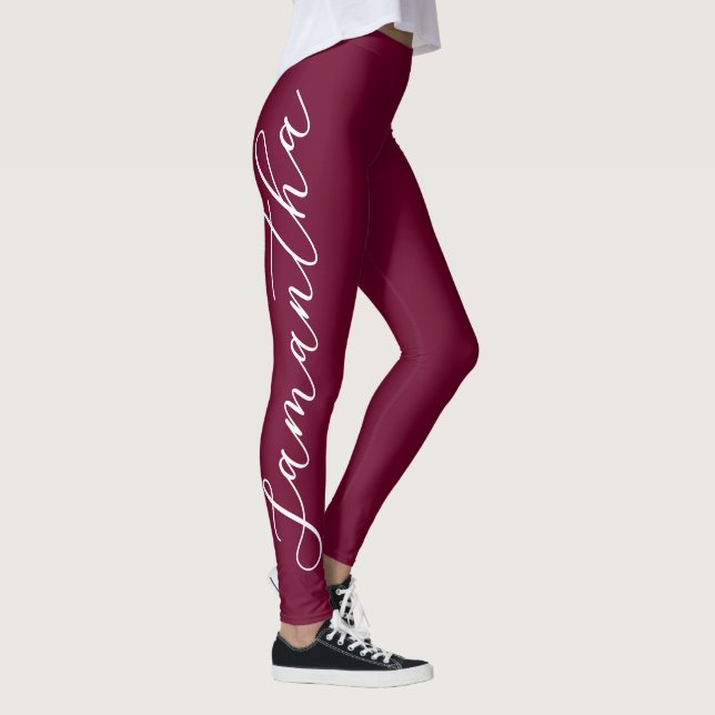 Leggings tout-sur-impression couleur marron (Droite)
