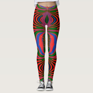 Leggings tout-sur-impression de l'art Abstrait