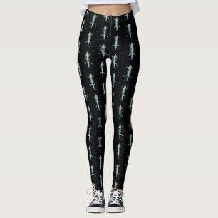 Leggings tout-sur-impression X-Ray Dragon barrés