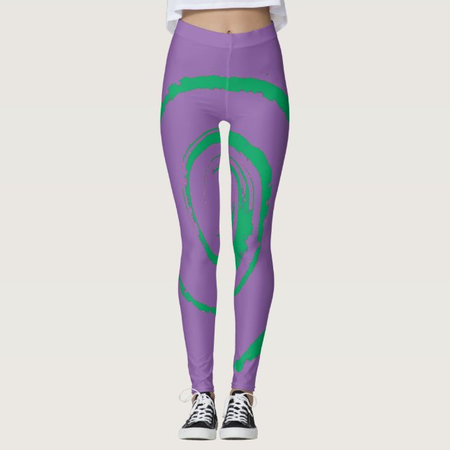 Leggings Toutes les légendes imprimées avec verdure (Devant)