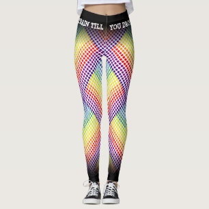 Leggings Train Jusqu'à ce que vous déposez Arc-en-ciel/Noir