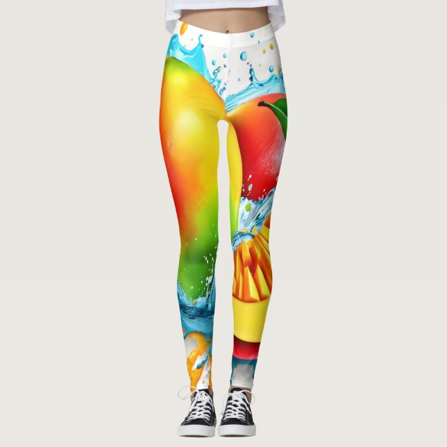 Leggings Traite de mangue tropicale (Devant)